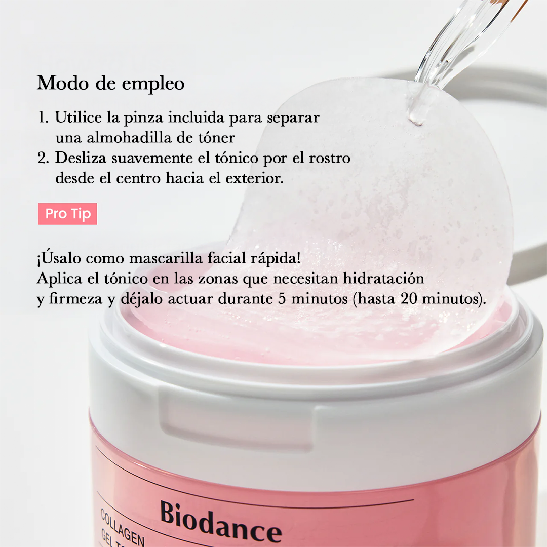 Biodance Collagen gel toner pads